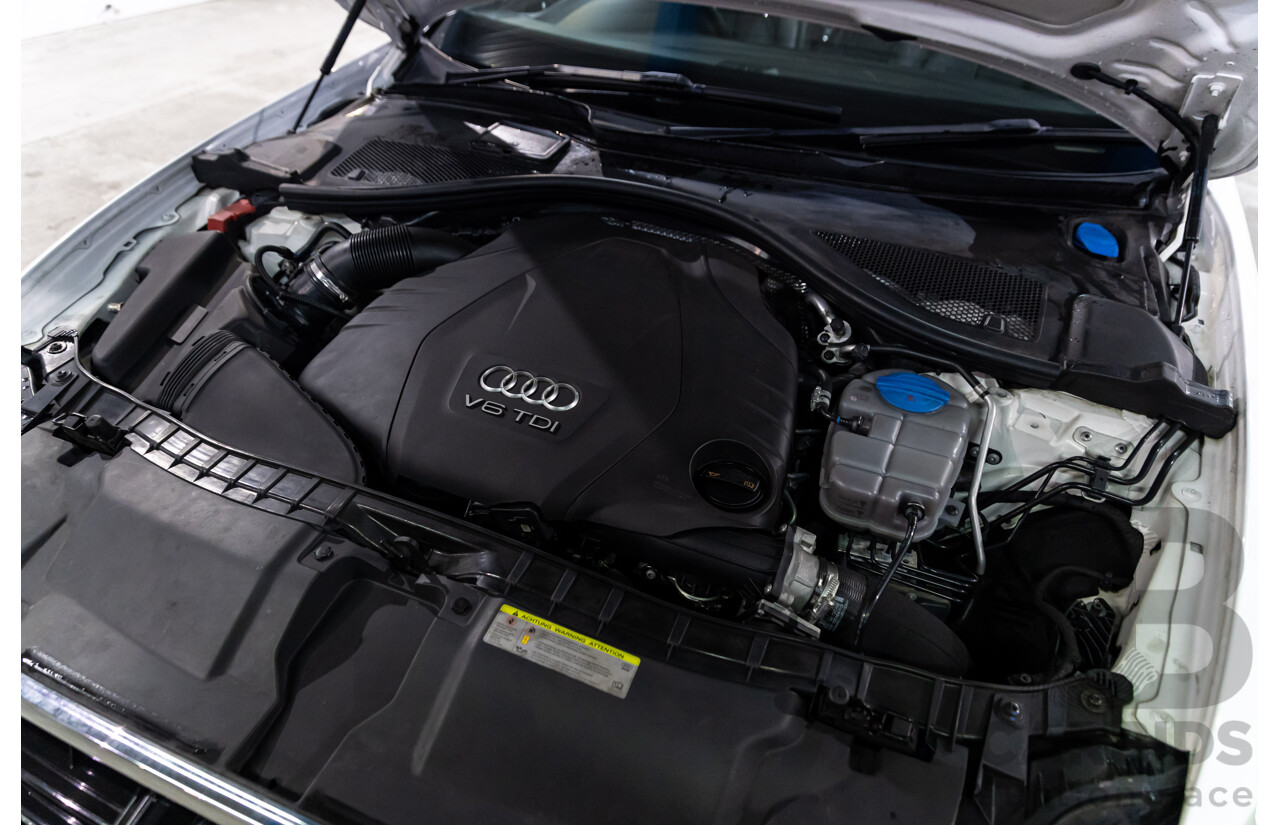 6/2012 Audi A6 S-Line 3.0 TDi Quattro 4GL 4d Sedan Ibis White Turbo Diesel V6 3.0L