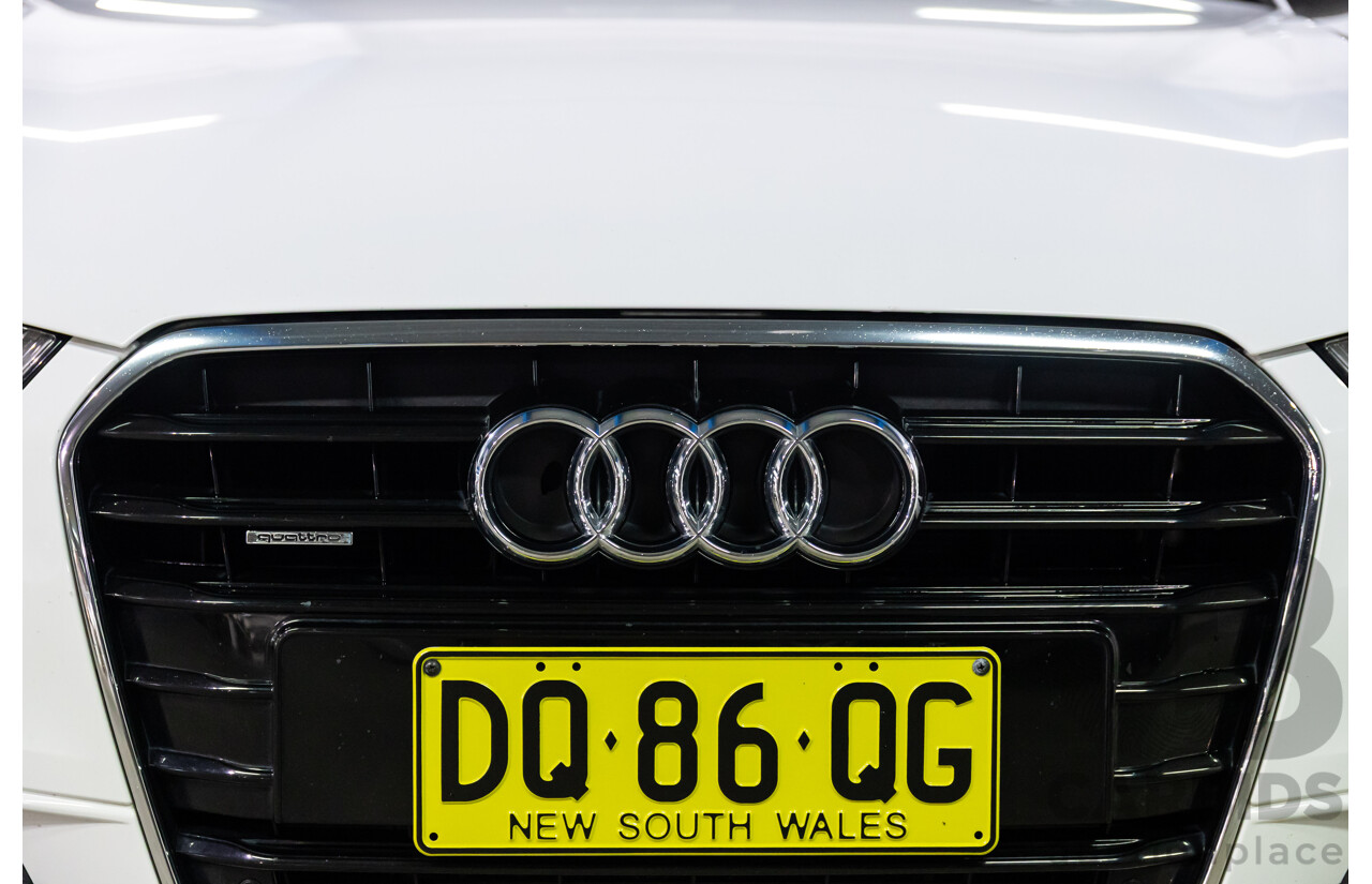 6/2012 Audi A6 S-Line 3.0 TDi Quattro 4GL 4d Sedan Ibis White Turbo Diesel V6 3.0L