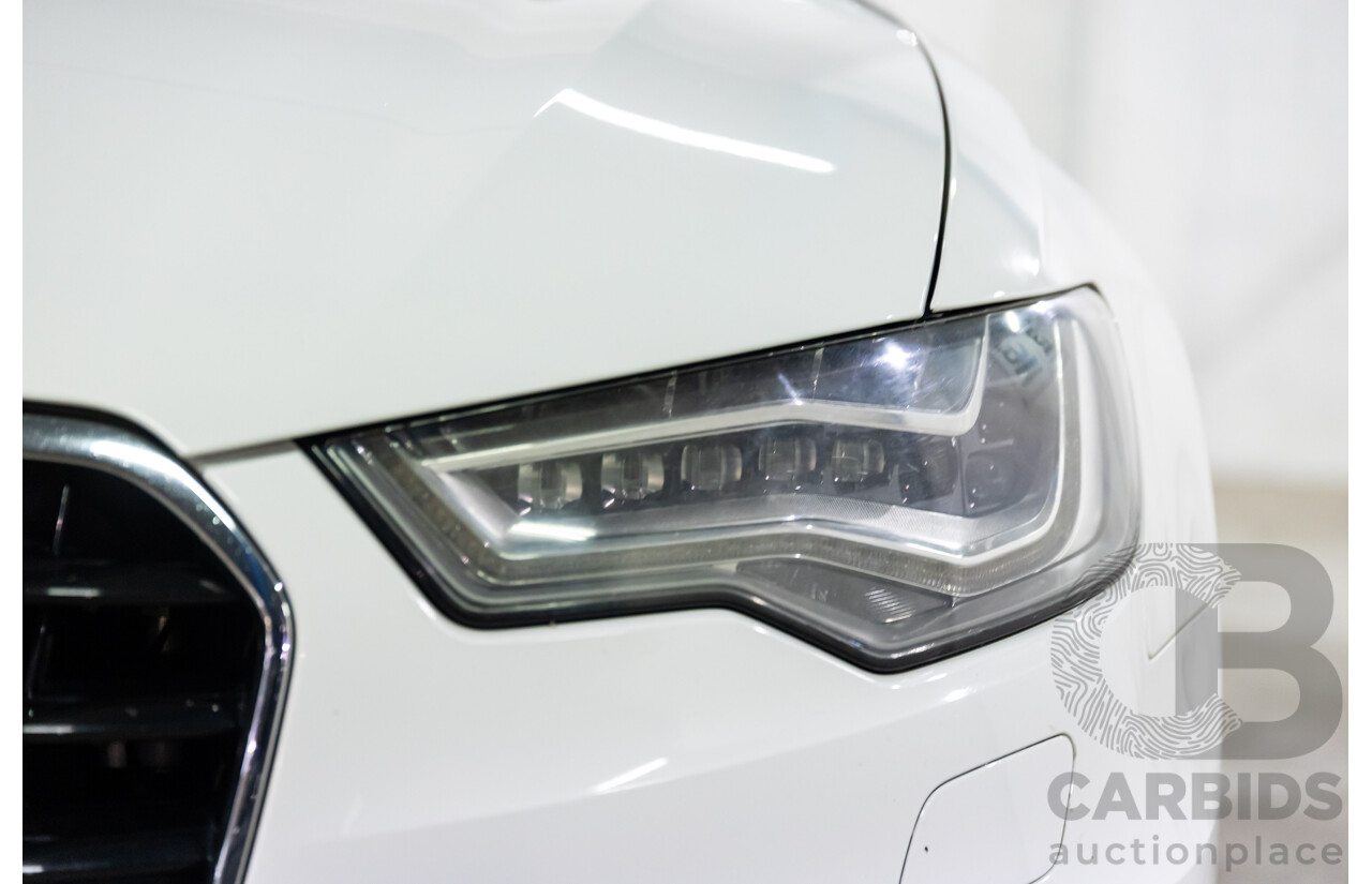 6/2012 Audi A6 S-Line 3.0 TDi Quattro 4GL 4d Sedan Ibis White Turbo Diesel V6 3.0L