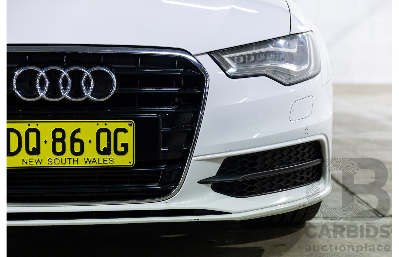 6/2012 Audi A6 S-Line 3.0 TDi Quattro 4GL 4d Sedan Ibis White Turbo Diesel V6 3.0L