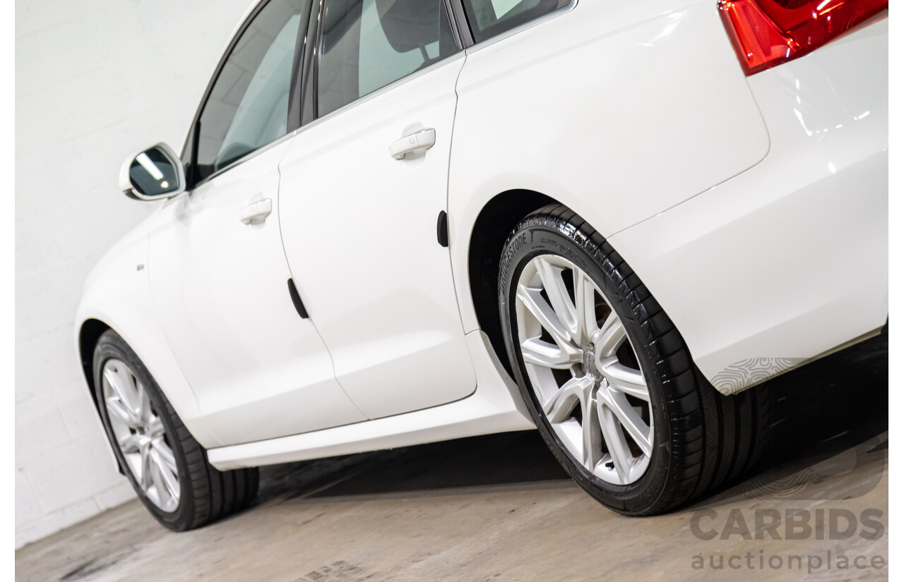6/2012 Audi A6 S-Line 3.0 TDi Quattro 4GL 4d Sedan Ibis White Turbo Diesel V6 3.0L