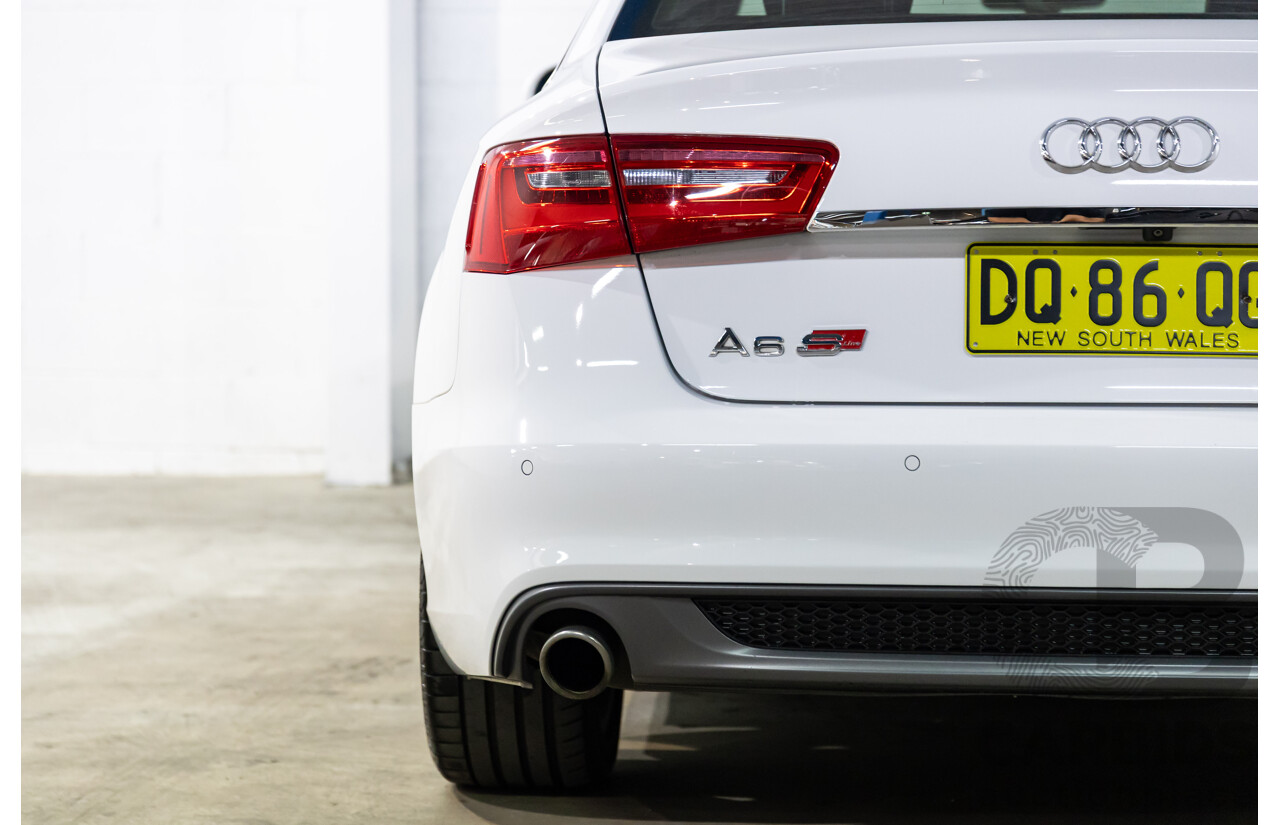 6/2012 Audi A6 S-Line 3.0 TDi Quattro 4GL 4d Sedan Ibis White Turbo Diesel V6 3.0L