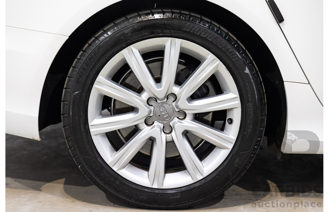 6/2012 Audi A6 S-Line 3.0 TDi Quattro 4GL 4d Sedan Ibis White Turbo Diesel V6 3.0L