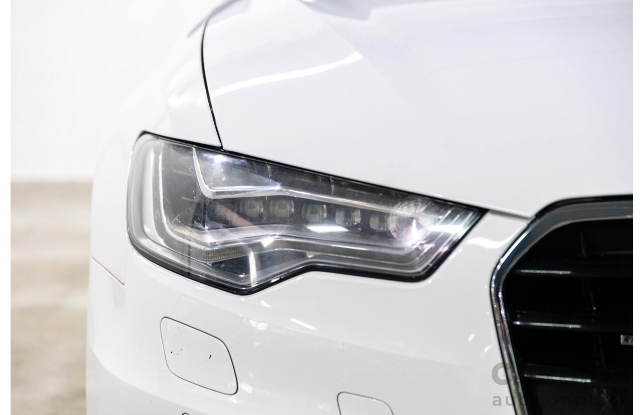 6/2012 Audi A6 S-Line 3.0 TDi Quattro 4GL 4d Sedan Ibis White Turbo Diesel V6 3.0L