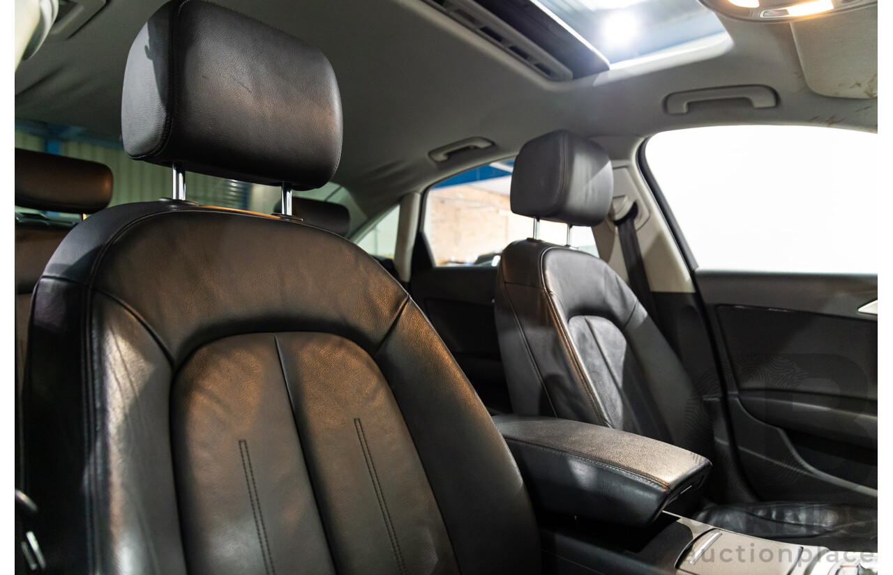 6/2012 Audi A6 S-Line 3.0 TDi Quattro 4GL 4d Sedan Ibis White Turbo Diesel V6 3.0L