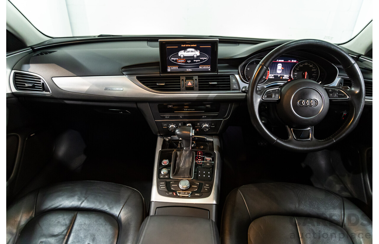 6/2012 Audi A6 S-Line 3.0 TDi Quattro 4GL 4d Sedan Ibis White Turbo Diesel V6 3.0L