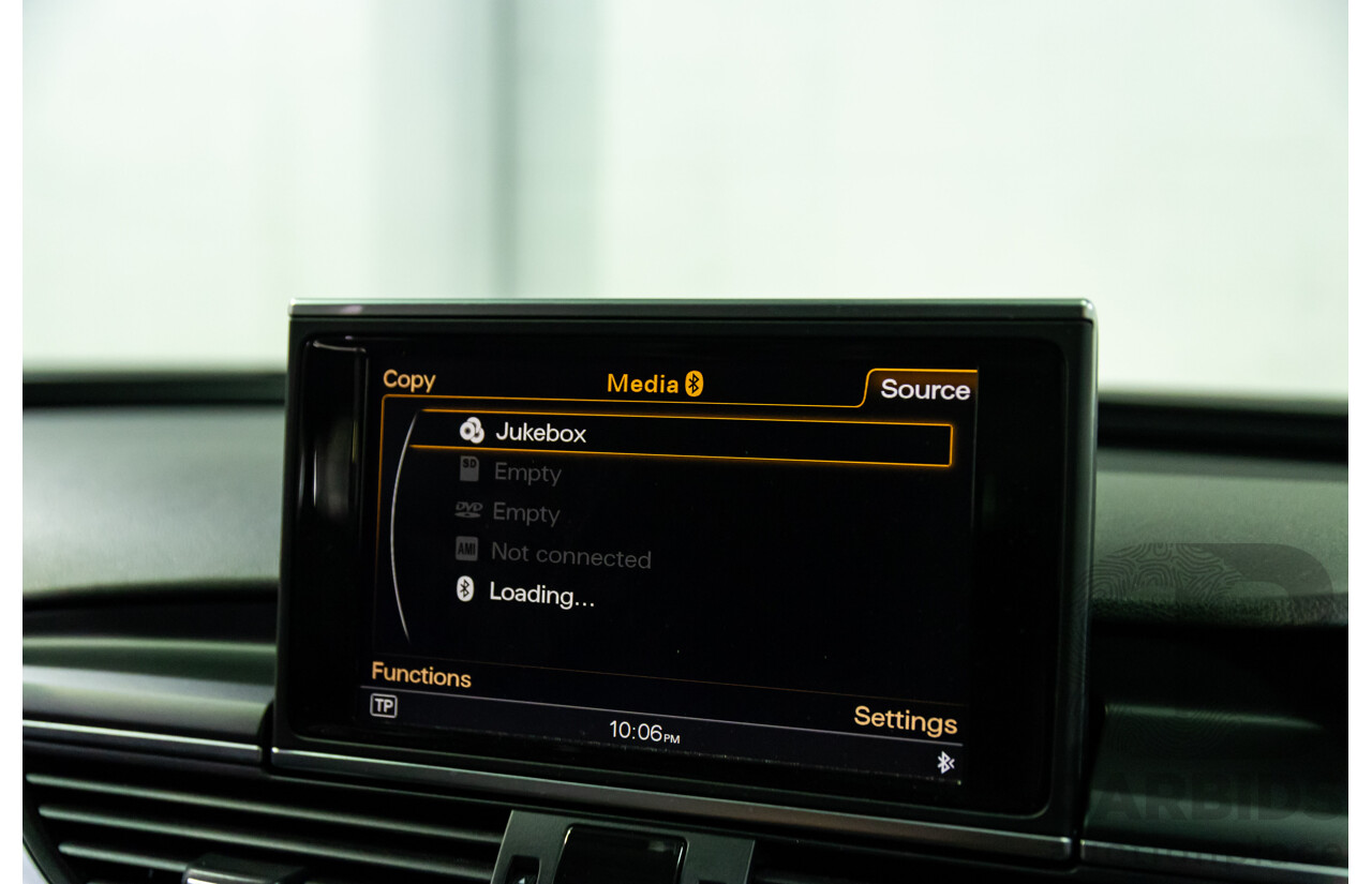 6/2012 Audi A6 S-Line 3.0 TDi Quattro 4GL 4d Sedan Ibis White Turbo Diesel V6 3.0L