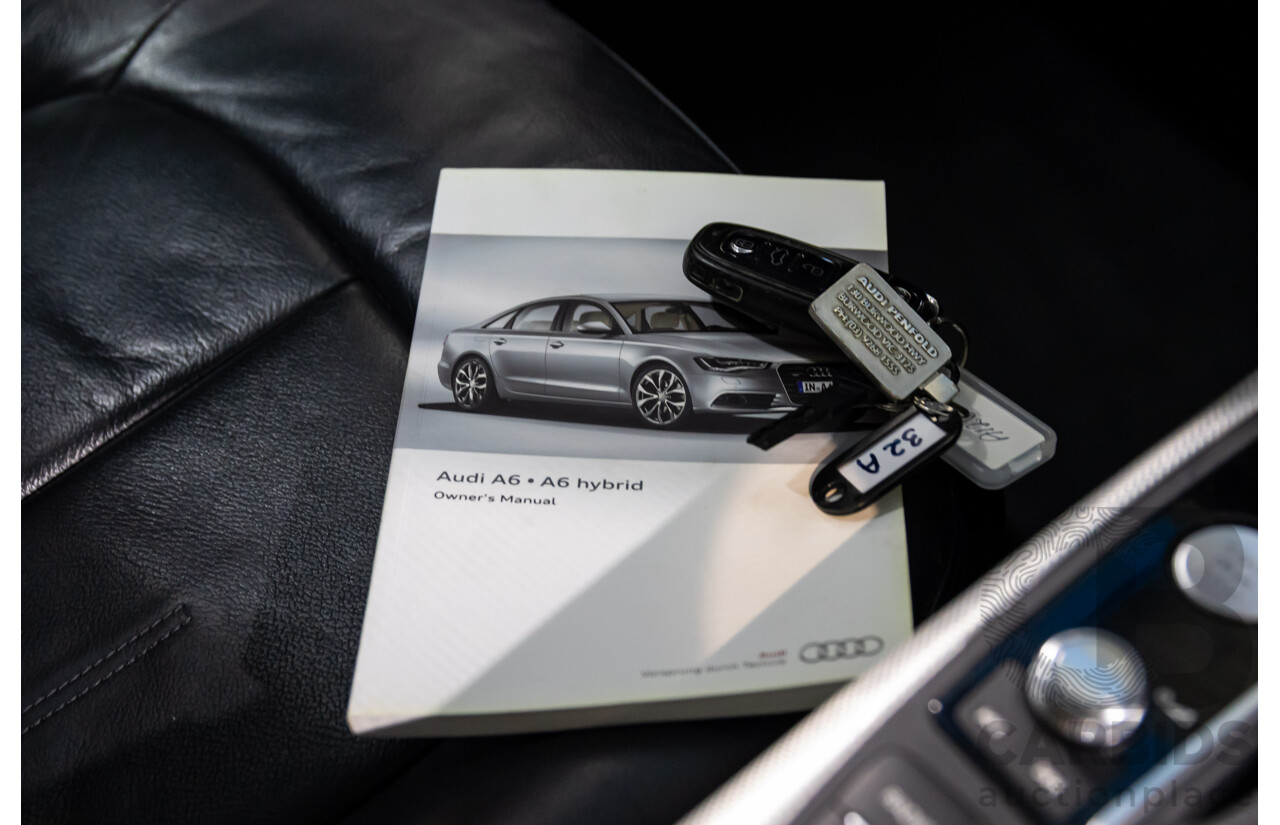 6/2012 Audi A6 S-Line 3.0 TDi Quattro 4GL 4d Sedan Ibis White Turbo Diesel V6 3.0L