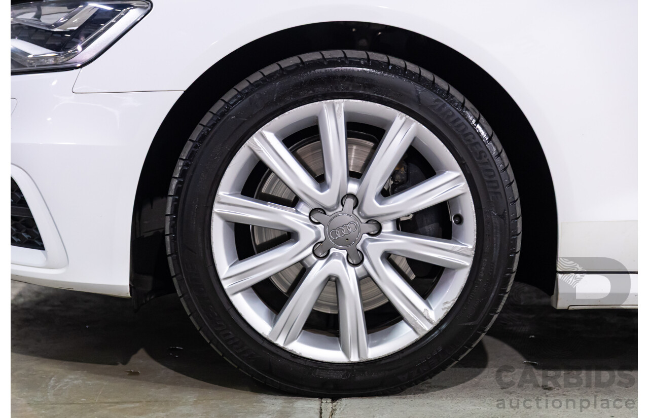 6/2012 Audi A6 S-Line 3.0 TDi Quattro 4GL 4d Sedan Ibis White Turbo Diesel V6 3.0L