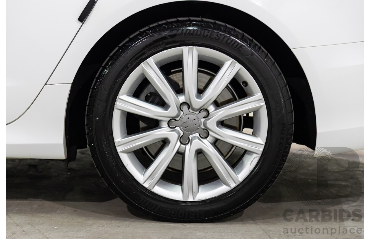 6/2012 Audi A6 S-Line 3.0 TDi Quattro 4GL 4d Sedan Ibis White Turbo Diesel V6 3.0L