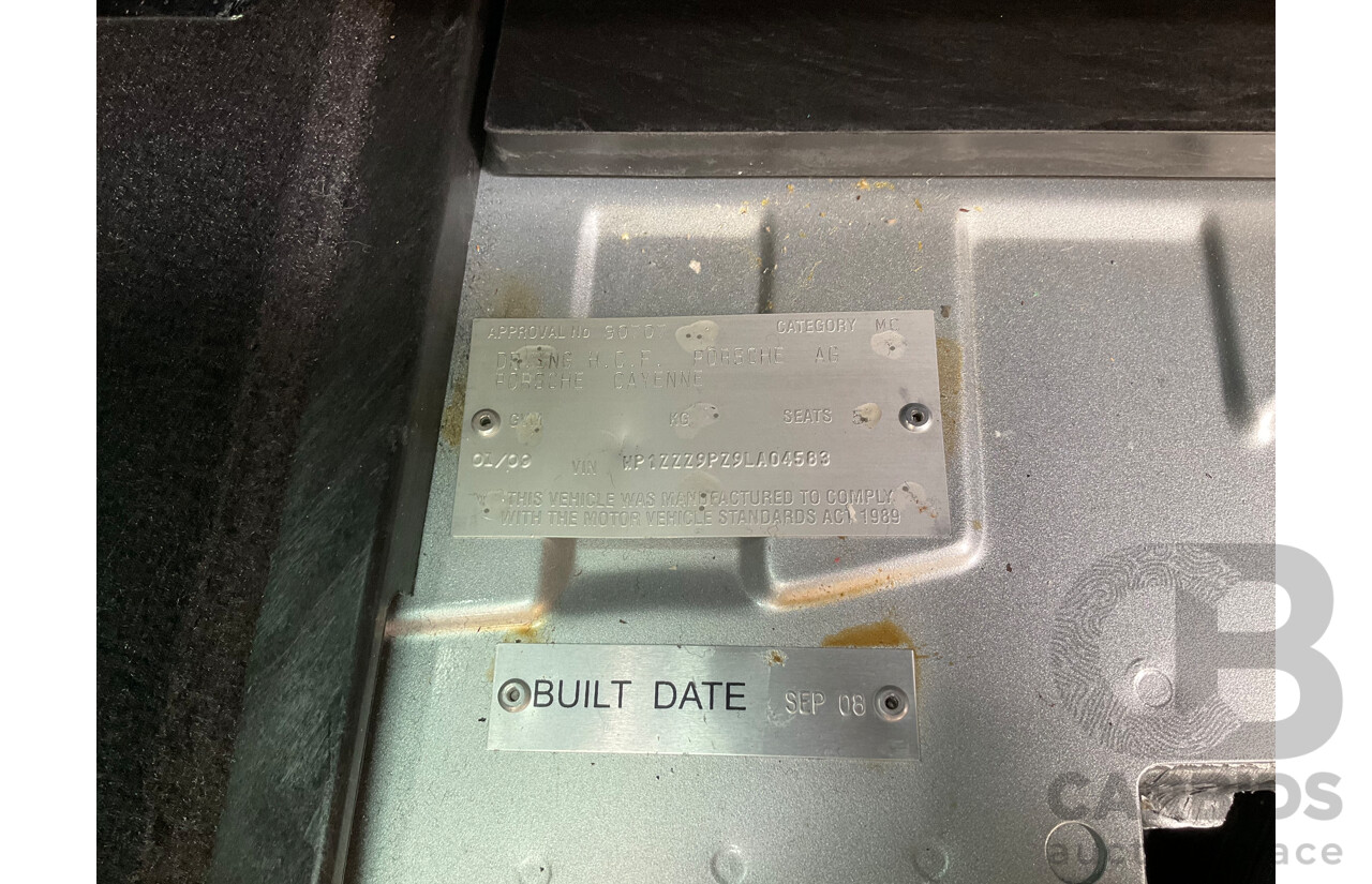 1/2009 Porsche Cayenne MY09 4d Wagon Crystal Silver Metallic V6 3.6L