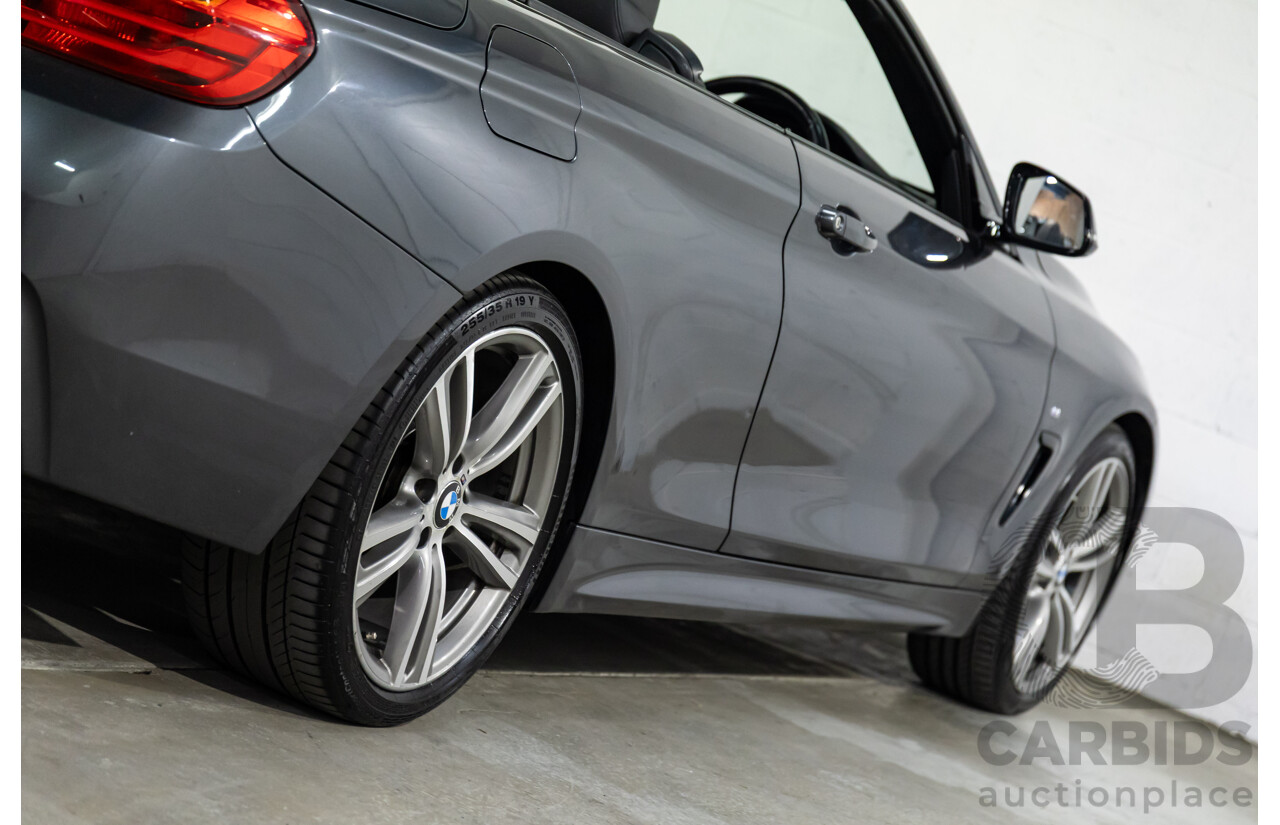 09/2015 BMW 420i M Sport (RWD) F33 MY15 2d Convertible Mineral Grey Metallic Turbo 2.0L