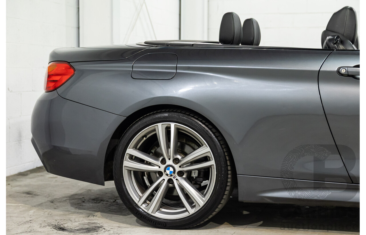 09/2015 BMW 420i M Sport (RWD) F33 MY15 2d Convertible Mineral Grey Metallic Turbo 2.0L