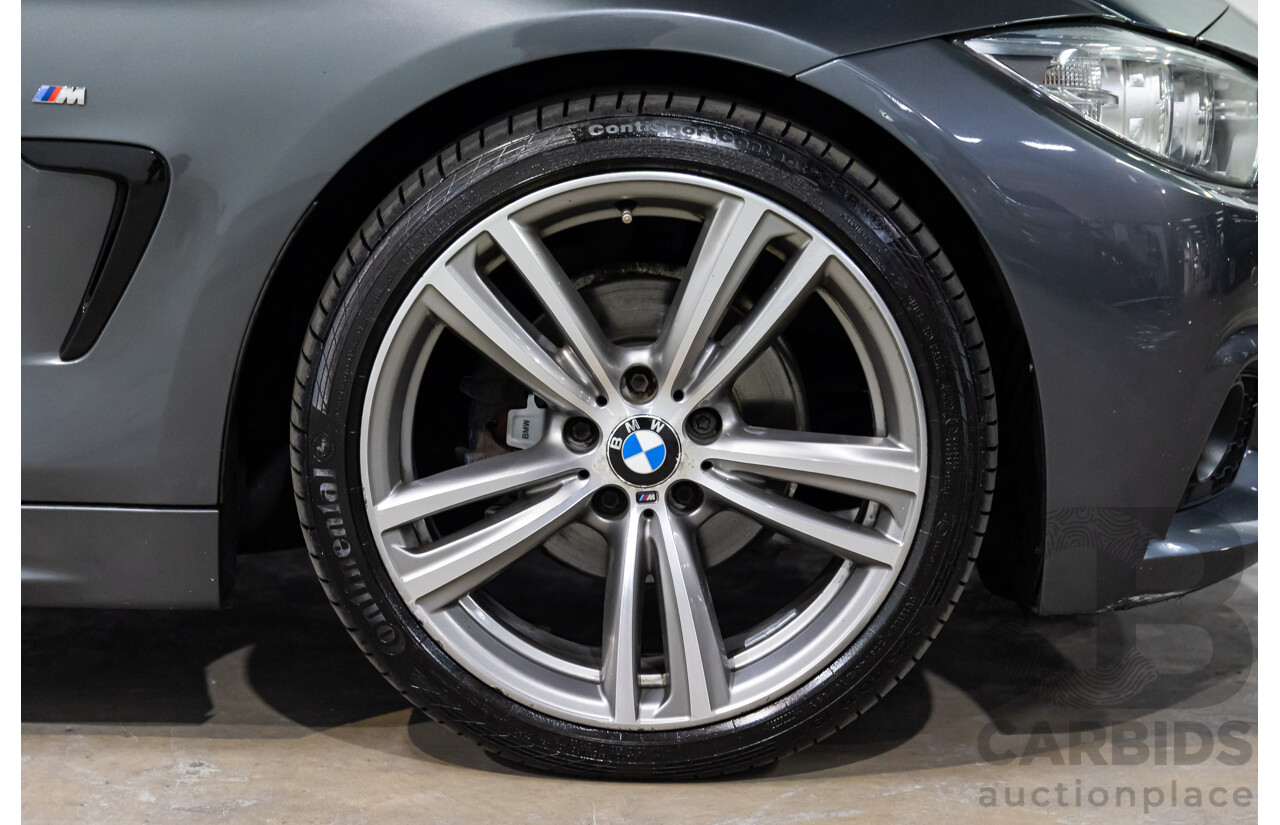 09/2015 BMW 420i M Sport (RWD) F33 MY15 2d Convertible Mineral Grey Metallic Turbo 2.0L