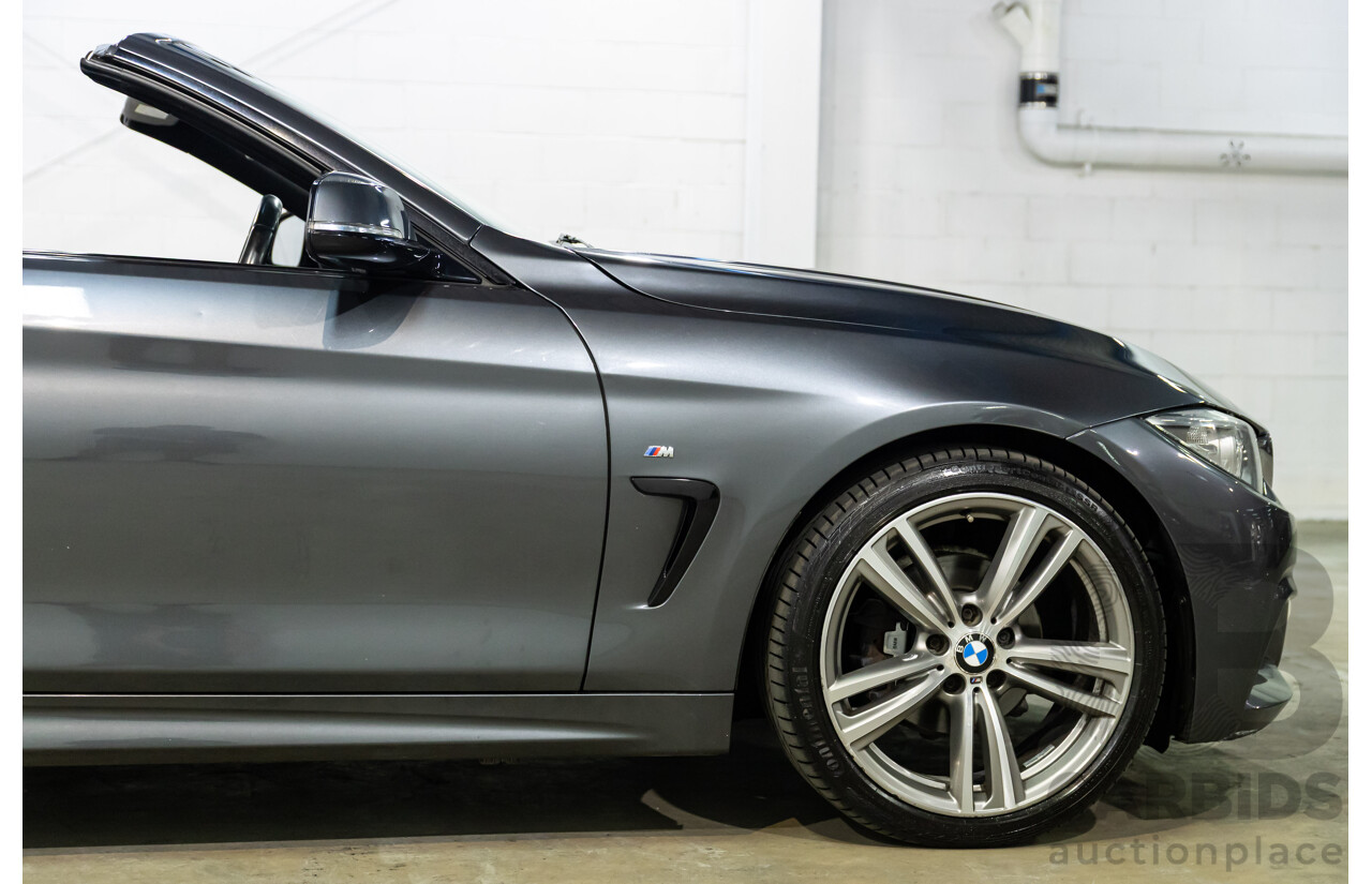 09/2015 BMW 420i M Sport (RWD) F33 MY15 2d Convertible Mineral Grey Metallic Turbo 2.0L
