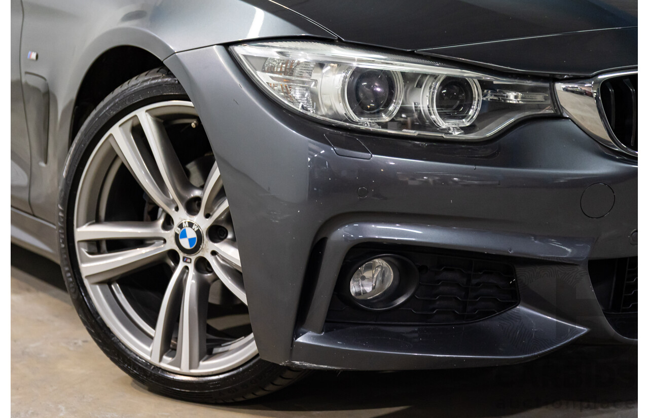 09/2015 BMW 420i M Sport (RWD) F33 MY15 2d Convertible Mineral Grey Metallic Turbo 2.0L