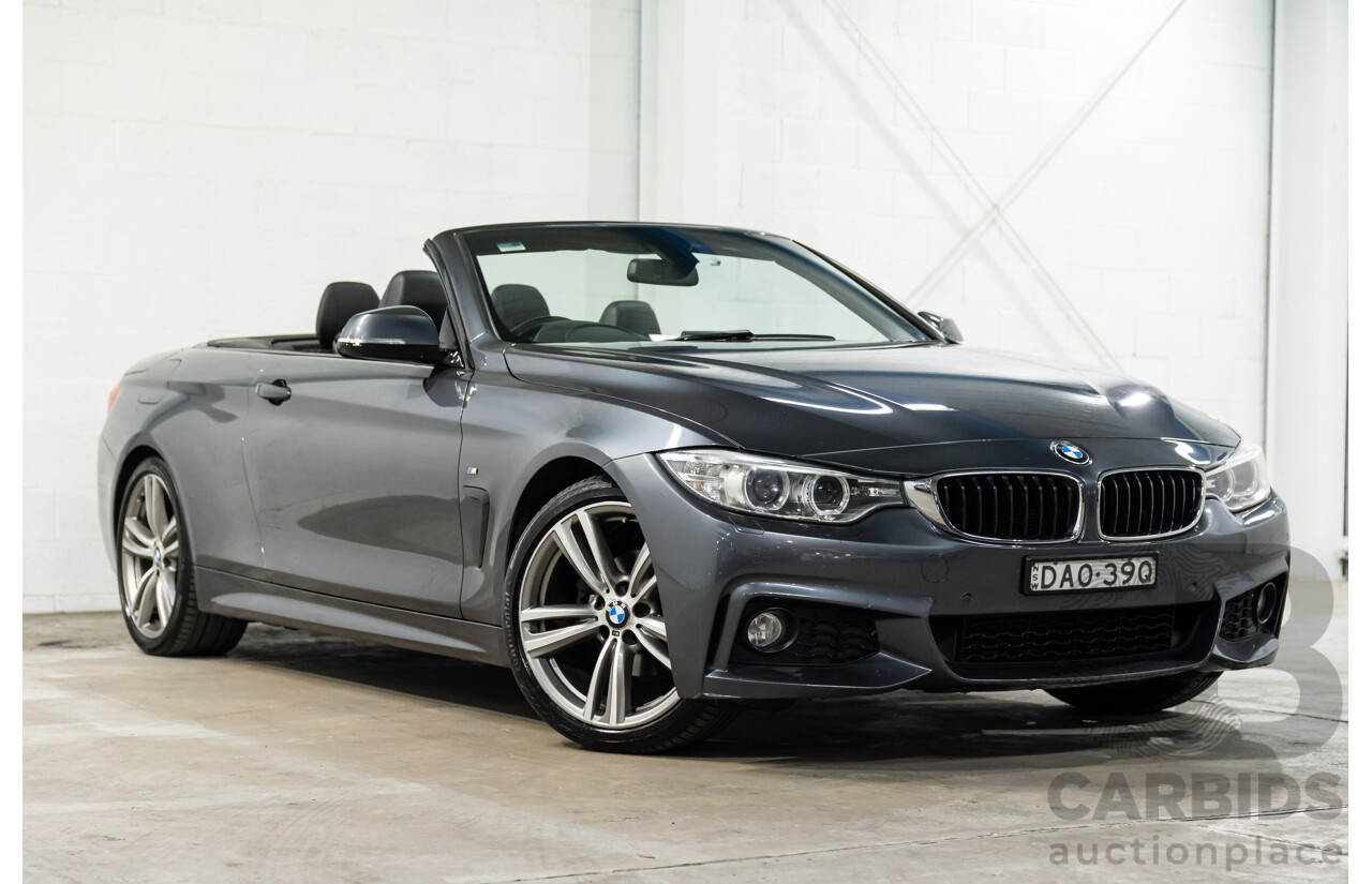 09/2015 BMW 420i M Sport (RWD) F33 MY15 2d Convertible Mineral Grey Metallic Turbo 2.0L