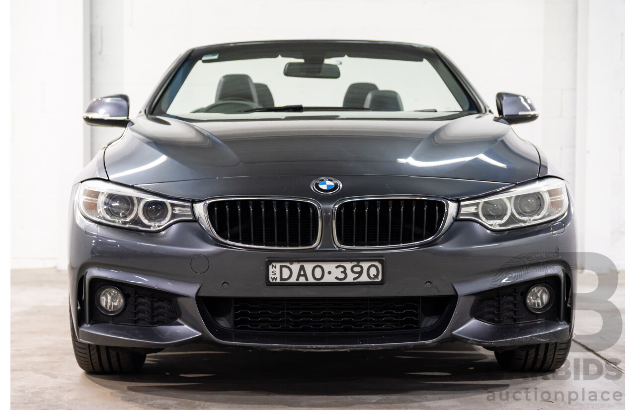 09/2015 BMW 420i M Sport (RWD) F33 MY15 2d Convertible Mineral Grey Metallic Turbo 2.0L