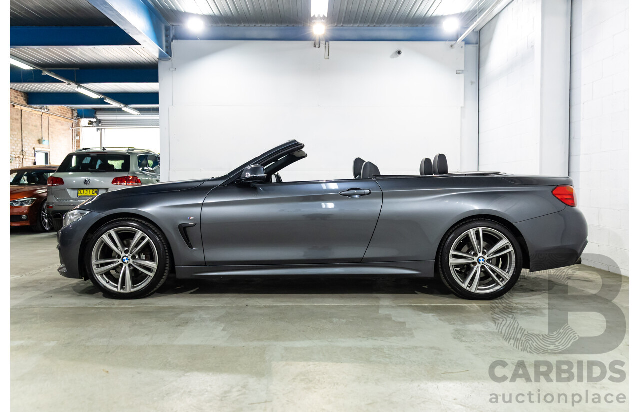 09/2015 BMW 420i M Sport (RWD) F33 MY15 2d Convertible Mineral Grey Metallic Turbo 2.0L
