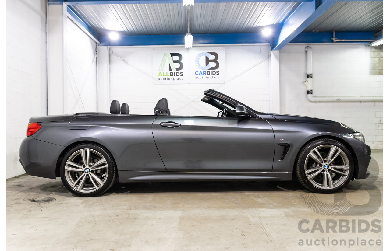 09/2015 BMW 420i M Sport (RWD) F33 MY15 2d Convertible Mineral Grey Metallic Turbo 2.0L