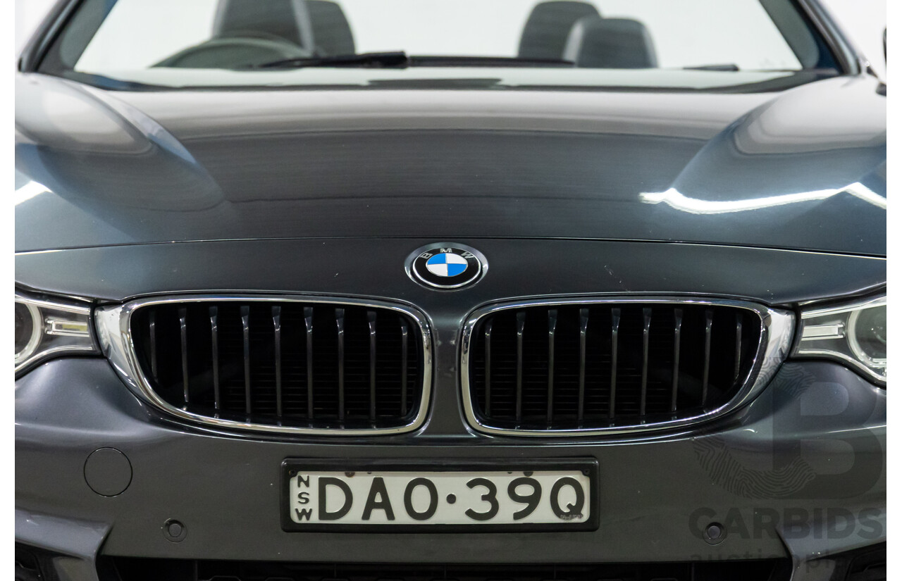 09/2015 BMW 420i M Sport (RWD) F33 MY15 2d Convertible Mineral Grey Metallic Turbo 2.0L