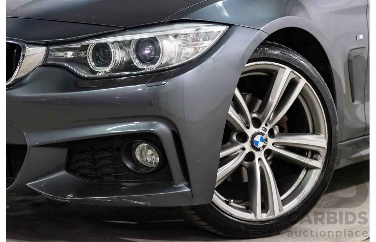 09/2015 BMW 420i M Sport (RWD) F33 MY15 2d Convertible Mineral Grey Metallic Turbo 2.0L