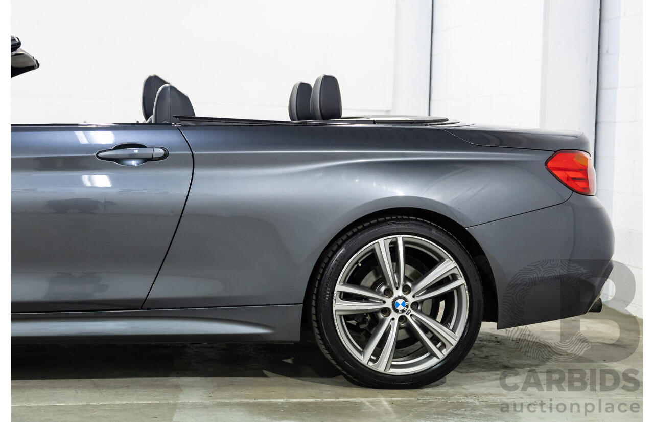 09/2015 BMW 420i M Sport (RWD) F33 MY15 2d Convertible Mineral Grey Metallic Turbo 2.0L