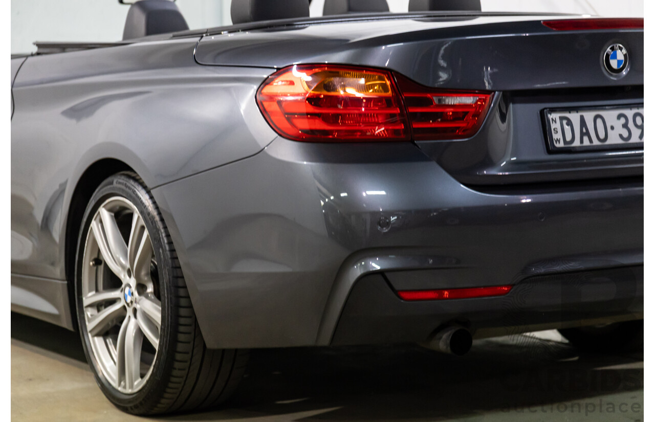 09/2015 BMW 420i M Sport (RWD) F33 MY15 2d Convertible Mineral Grey Metallic Turbo 2.0L