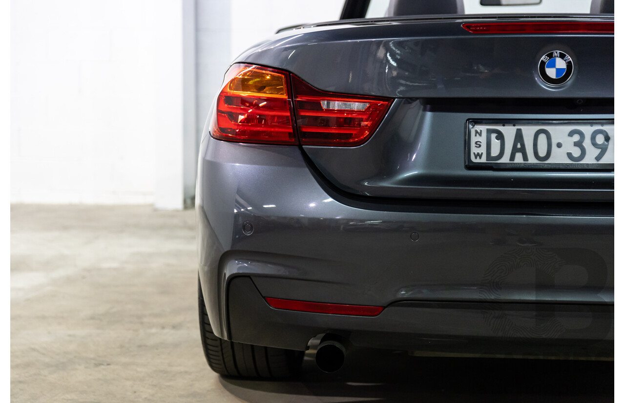 09/2015 BMW 420i M Sport (RWD) F33 MY15 2d Convertible Mineral Grey Metallic Turbo 2.0L