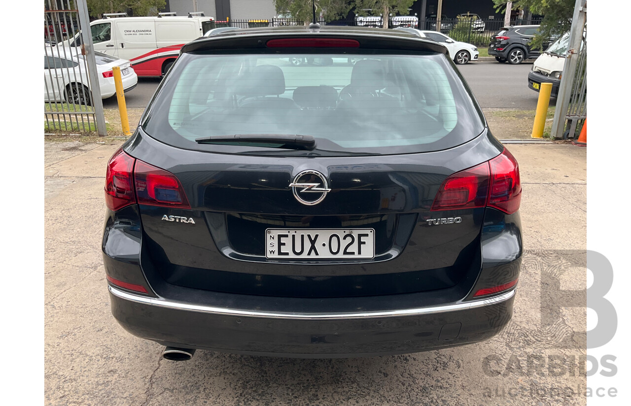8/2012 Opel Astra 1.6 Select Sports Tourer PJ 4d Wagon Carbon Flash Metallic Turbo 1.6L