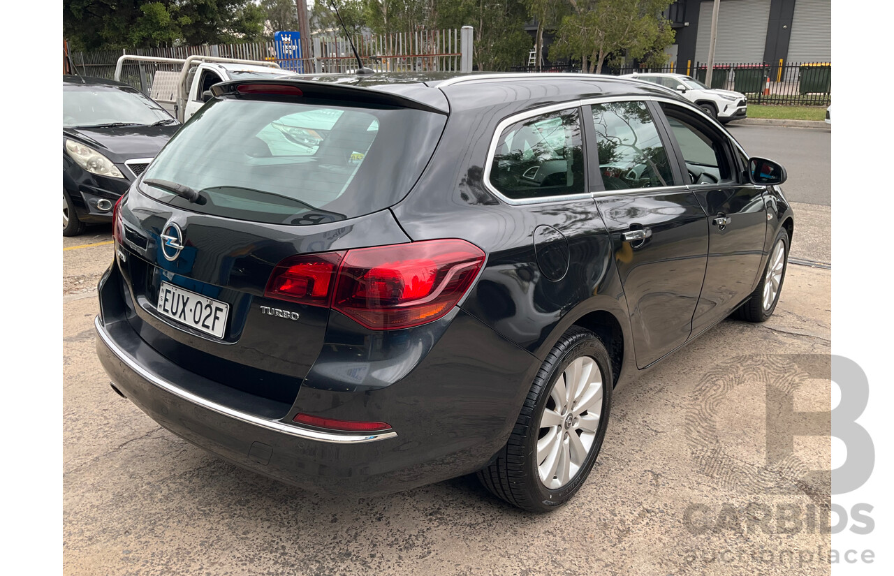8/2012 Opel Astra 1.6 Select Sports Tourer PJ 4d Wagon Carbon Flash Metallic Turbo 1.6L
