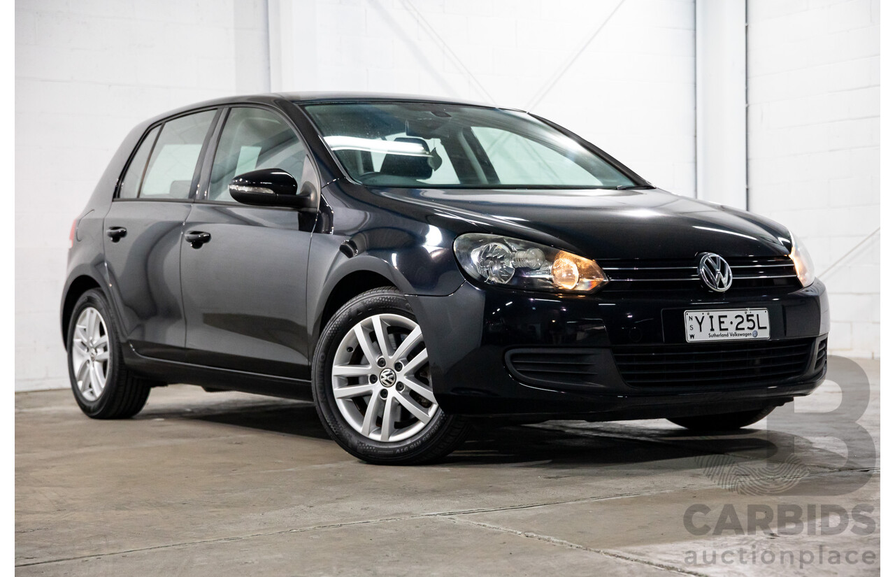 1/2012 Volkswagen Golf 118 TSI Comfortline 1K MY12 5d Hatchback Deep Black Pearl Twincharged 1.4L