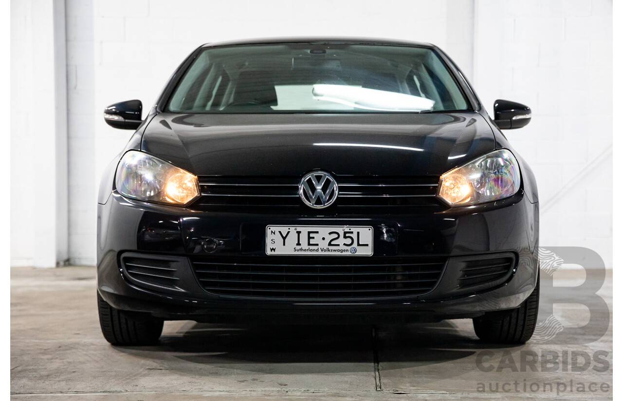 1/2012 Volkswagen Golf 118 TSI Comfortline 1K MY12 5d Hatchback Deep Black Pearl Twincharged 1.4L