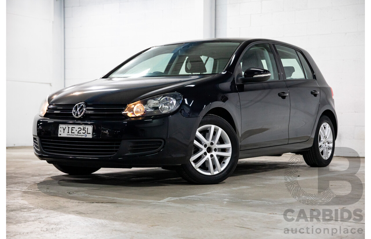 1/2012 Volkswagen Golf 118 TSI Comfortline 1K MY12 5d Hatchback Deep Black Pearl Twincharged 1.4L