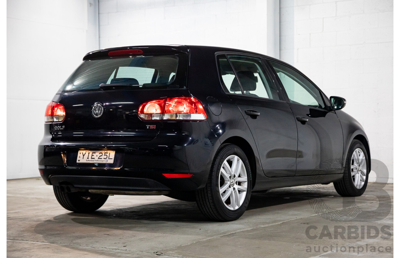 1/2012 Volkswagen Golf 118 TSI Comfortline 1K MY12 5d Hatchback Deep Black Pearl Twincharged 1.4L