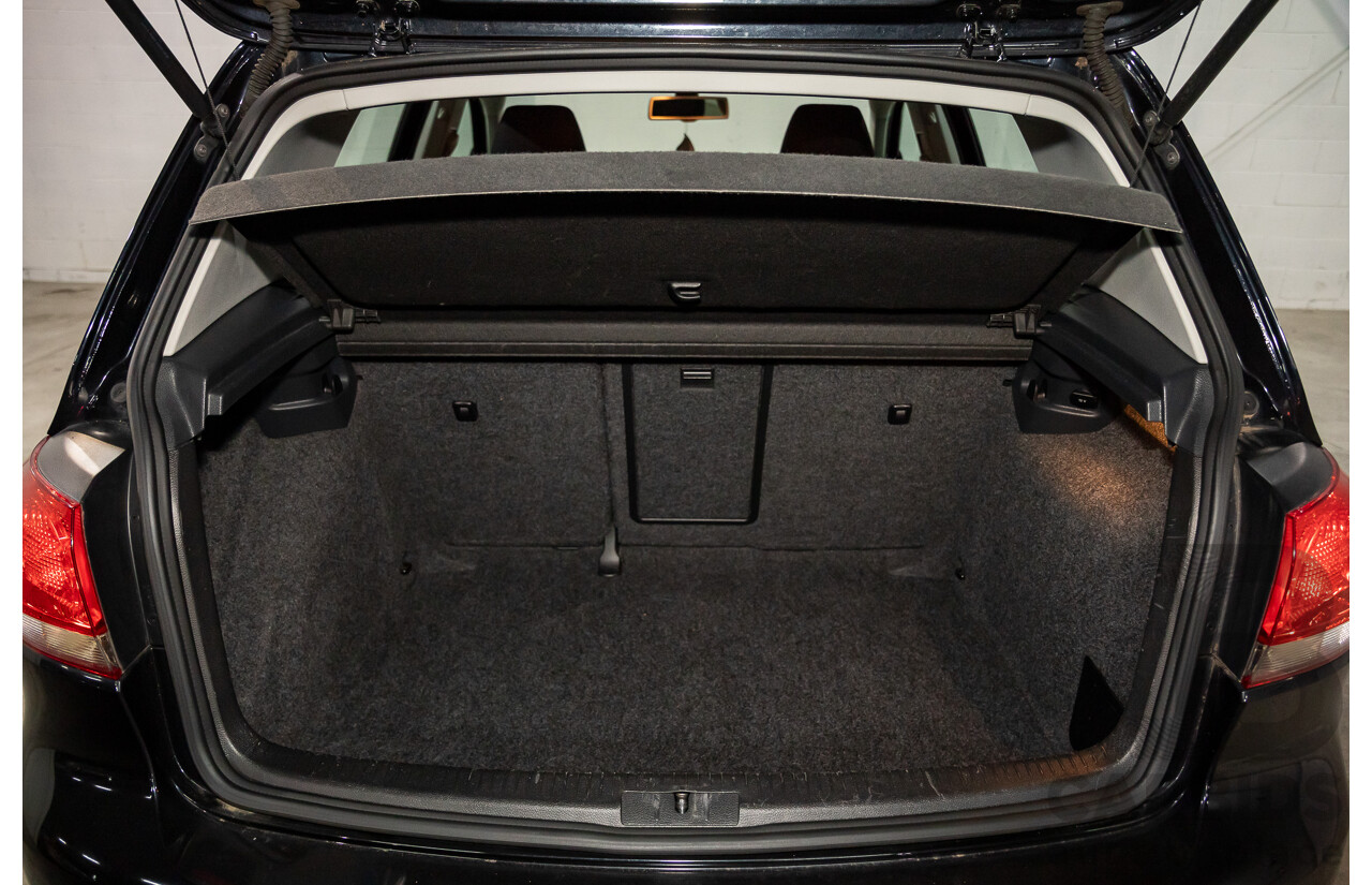 1/2012 Volkswagen Golf 118 TSI Comfortline 1K MY12 5d Hatchback Deep Black Pearl Twincharged 1.4L