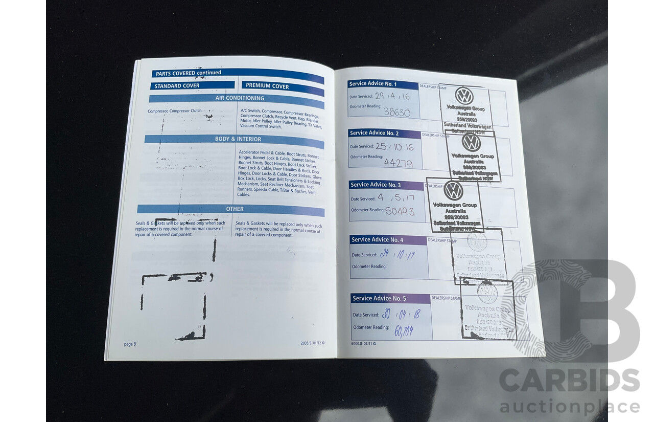 1/2012 Volkswagen Golf 118 TSI Comfortline 1K MY12 5d Hatchback Deep Black Pearl Twincharged 1.4L