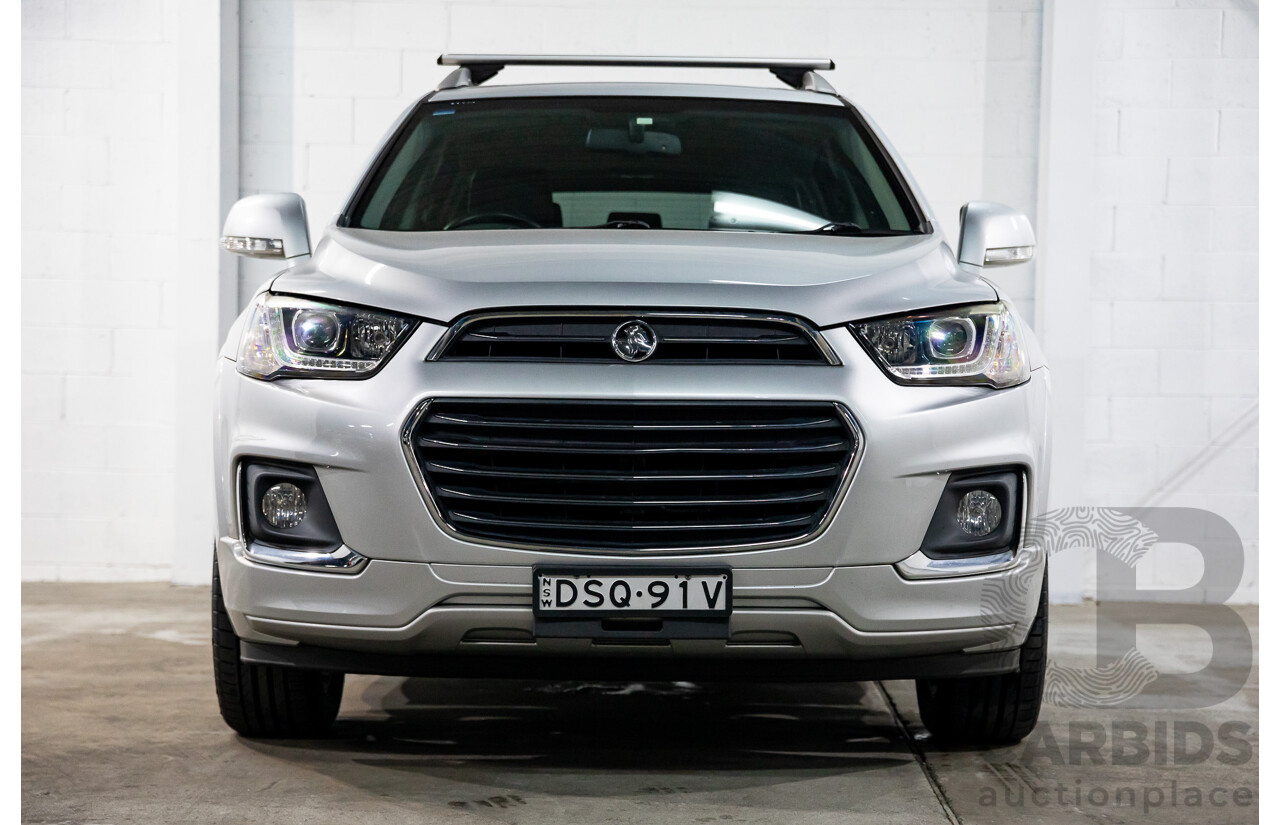 09/2017 Holden Captiva 7 LTZ (AWD) AWD CG MY18 4D Wagon Nitrate Silver Metallic Turbo Diesel 2.2L - 7 Seater