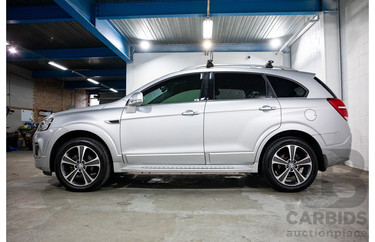 09/2017 Holden Captiva 7 LTZ (AWD) AWD CG MY18 4D Wagon Nitrate Silver Metallic Turbo Diesel 2.2L - 7 Seater