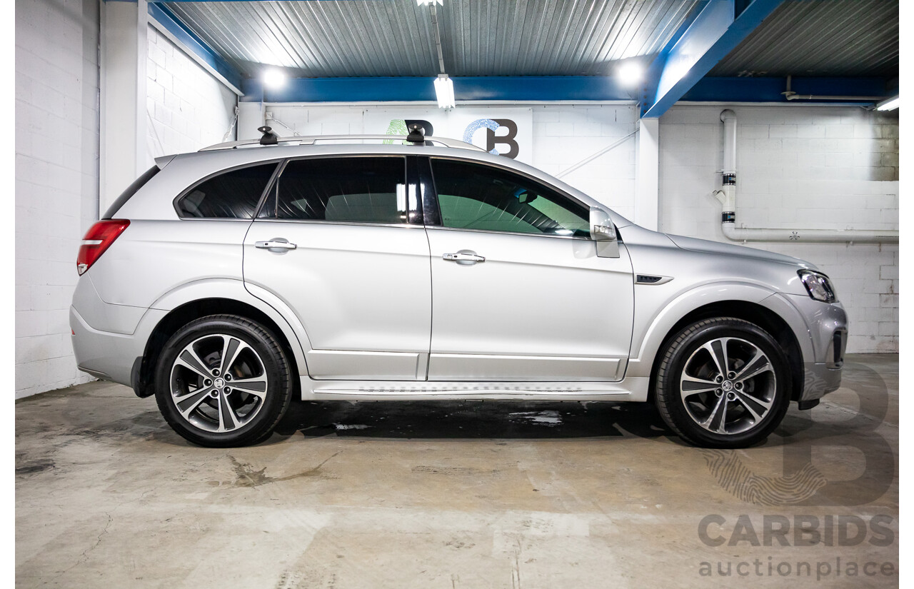 09/2017 Holden Captiva 7 LTZ (AWD) AWD CG MY18 4D Wagon Nitrate Silver Metallic Turbo Diesel 2.2L - 7 Seater