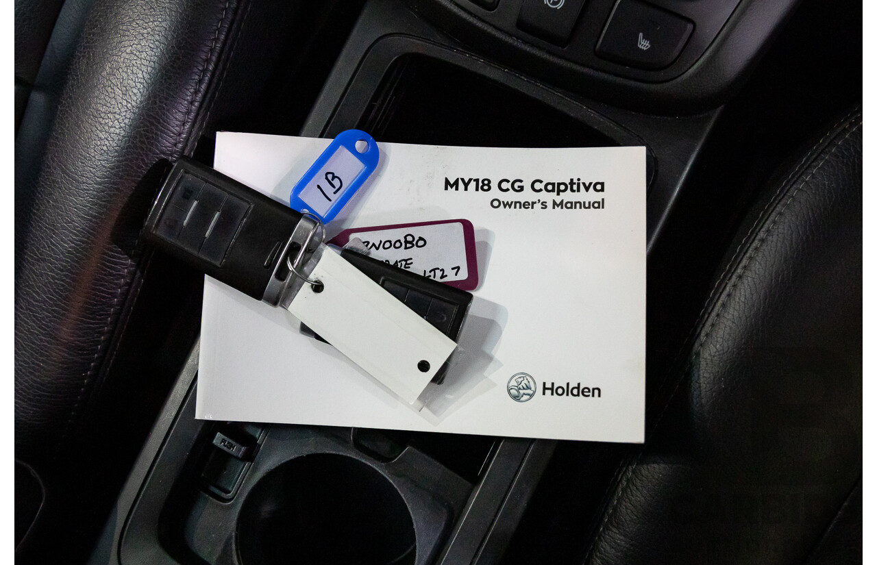 09/2017 Holden Captiva 7 LTZ (AWD) AWD CG MY18 4D Wagon Nitrate Silver Metallic Turbo Diesel 2.2L - 7 Seater