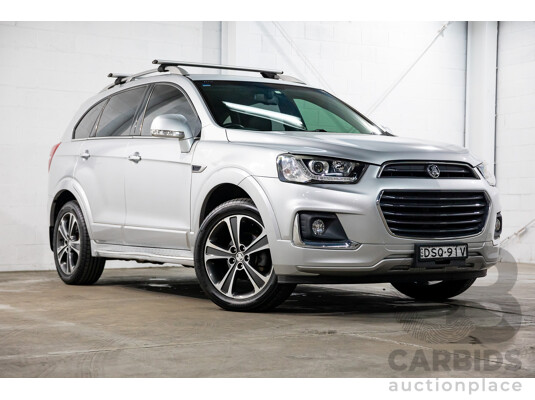 09/2017 Holden Captiva 7 LTZ (AWD) AWD CG MY18 4D Wagon Nitrate Silver Metallic Turbo Diesel 2.2L - 7 Seater