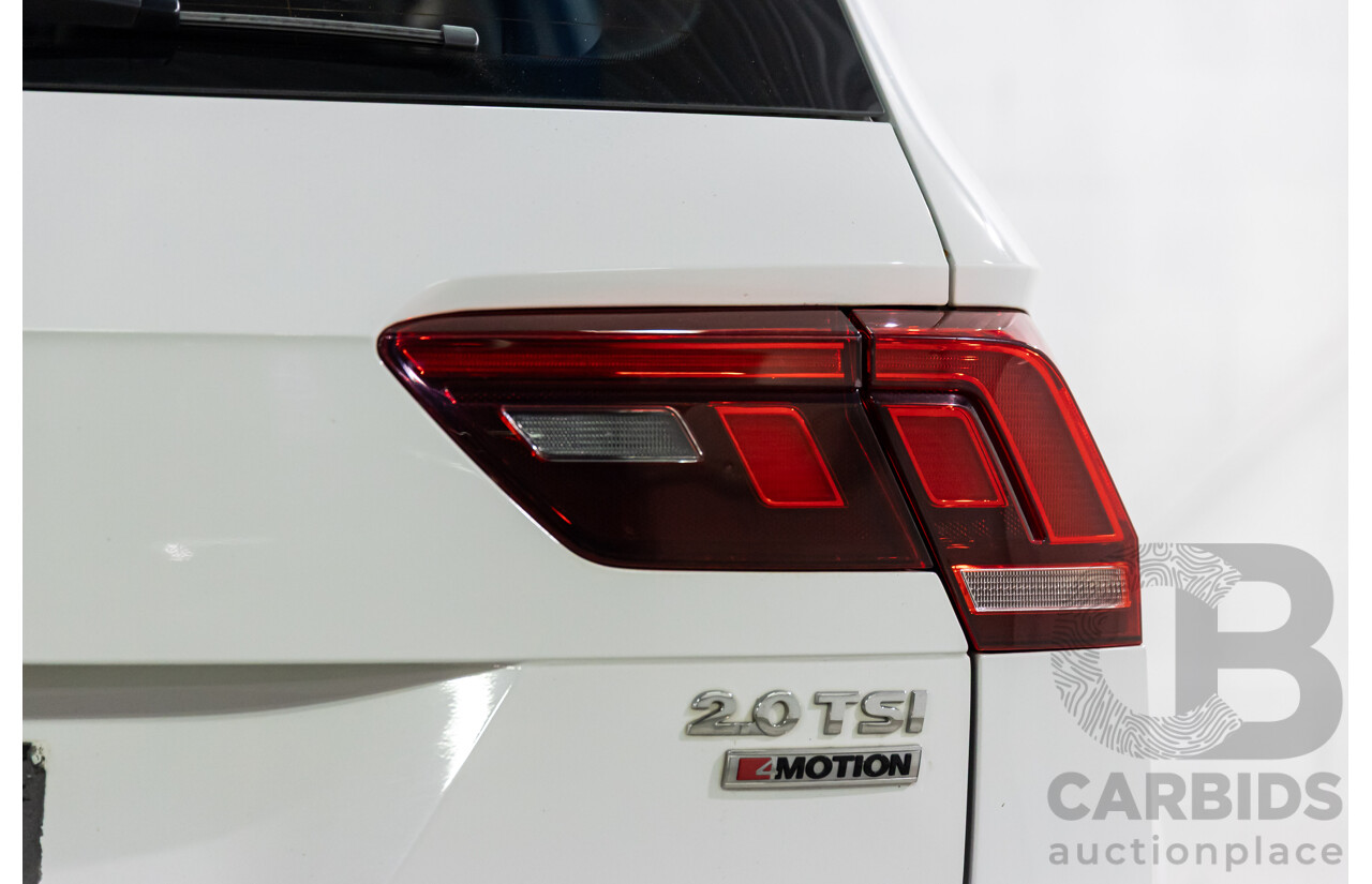 04/2017 Volkswagen Tiguan 132 TSI Comfortline (AWD) 5NA 4d Wagon Pure White Turbo 2.0L
