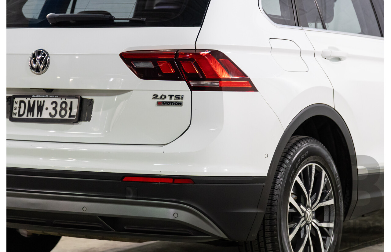 04/2017 Volkswagen Tiguan 132 TSI Comfortline (AWD) 5NA 4d Wagon Pure White Turbo 2.0L