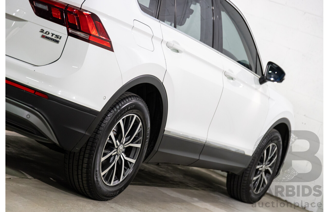 04/2017 Volkswagen Tiguan 132 TSI Comfortline (AWD) 5NA 4d Wagon Pure White Turbo 2.0L