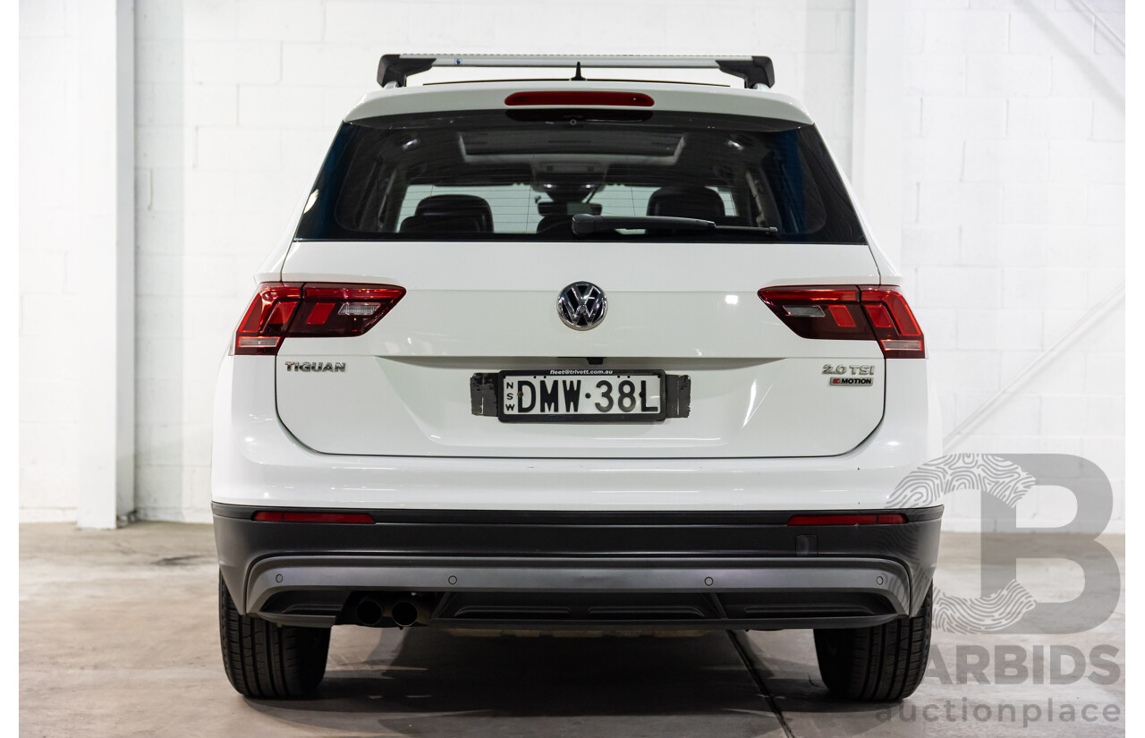 04/2017 Volkswagen Tiguan 132 TSI Comfortline (AWD) 5NA 4d Wagon Pure White Turbo 2.0L