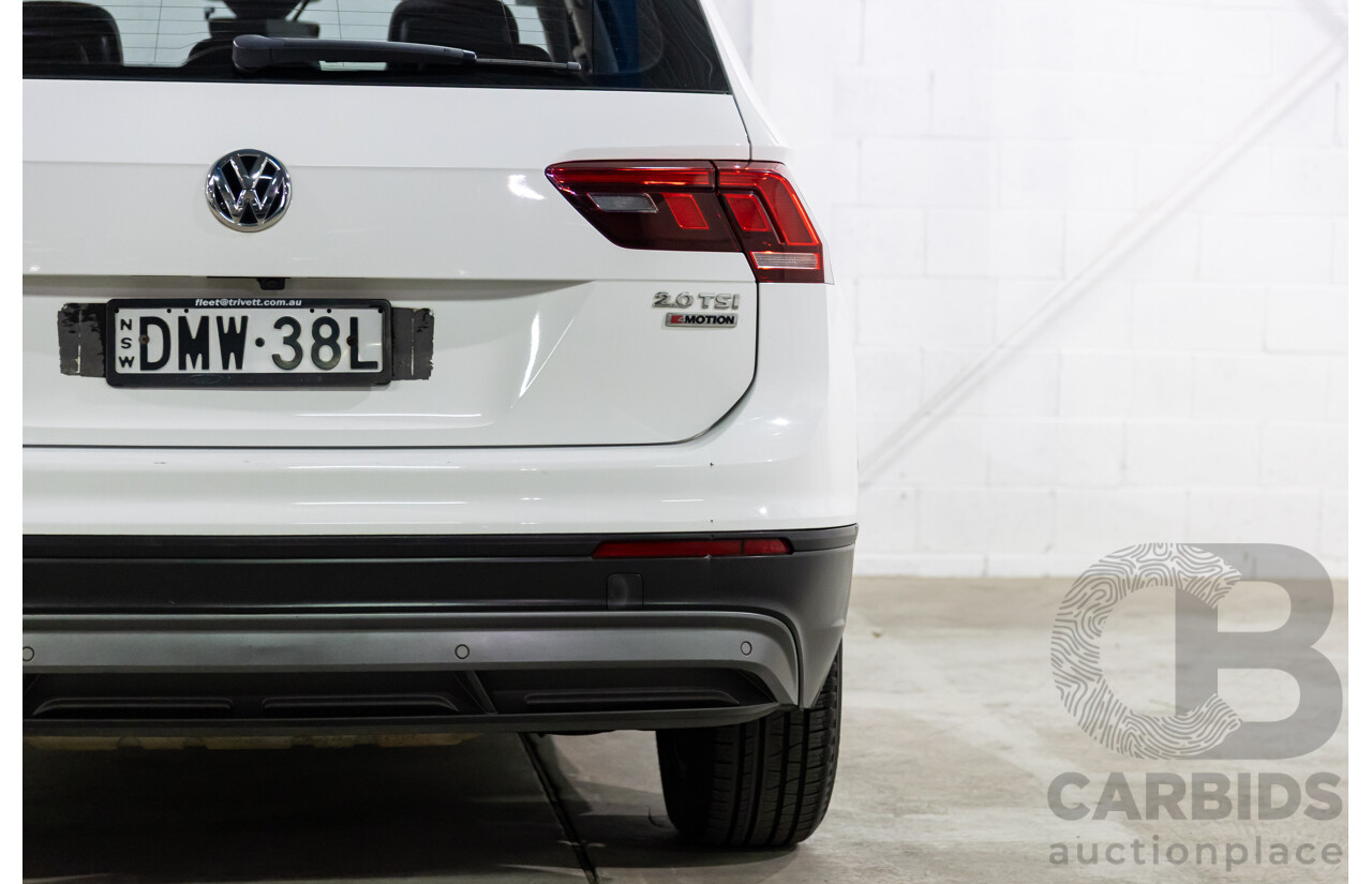 04/2017 Volkswagen Tiguan 132 TSI Comfortline (AWD) 5NA 4d Wagon Pure White Turbo 2.0L