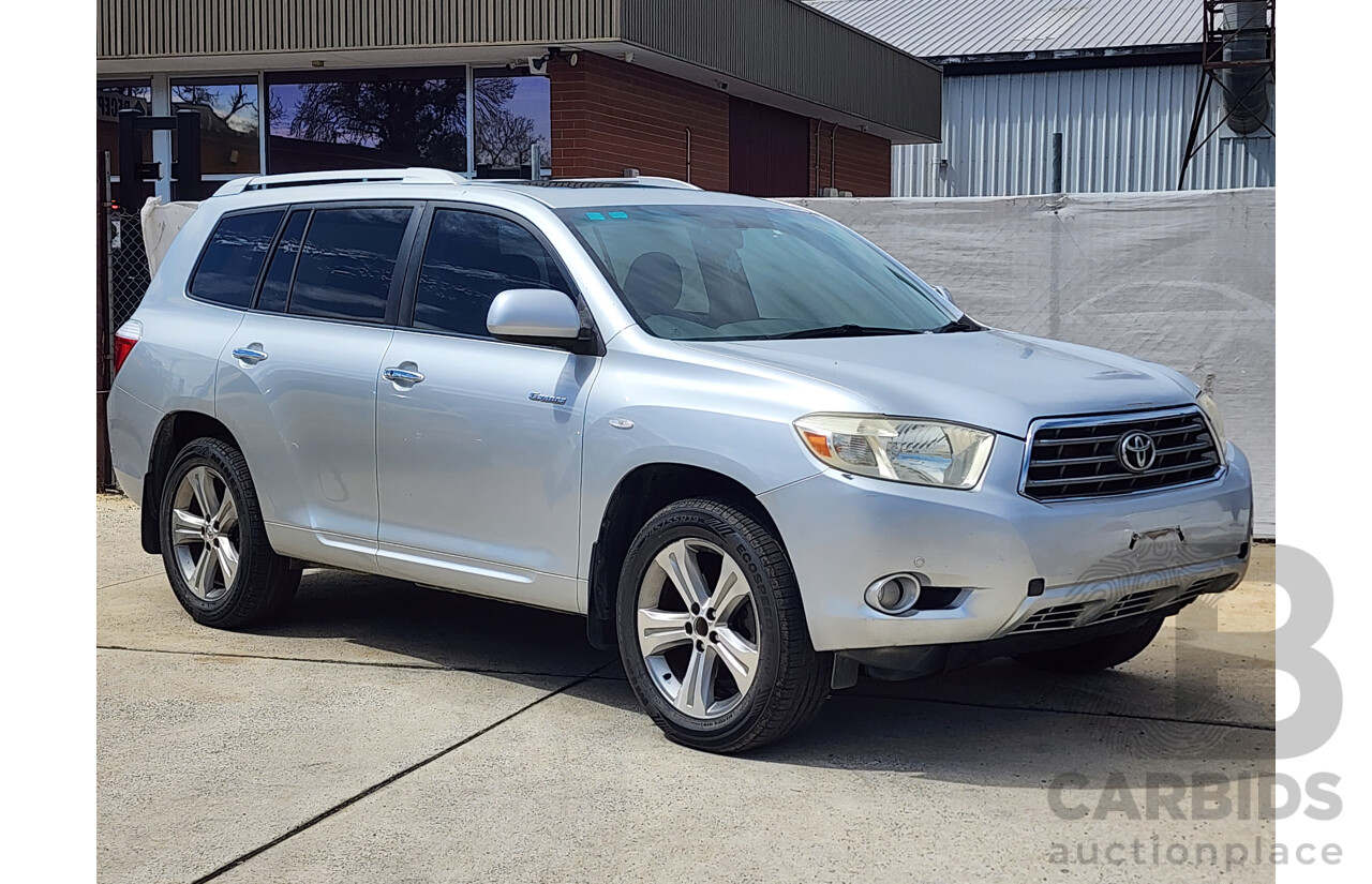 3/2008 Toyota Kluger Grande (4x4) GSU45R 4d Wagon Silver 3.5L