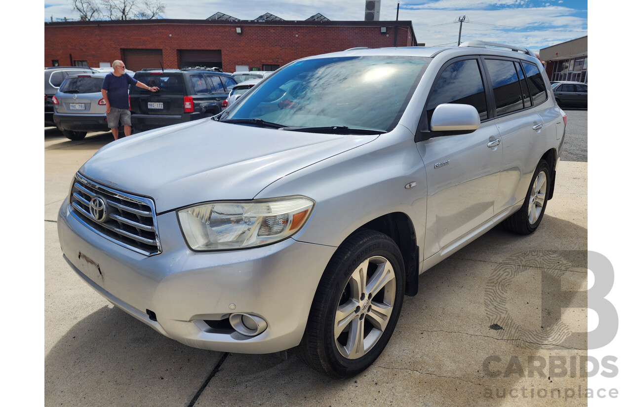 3/2008 Toyota Kluger Grande (4x4) GSU45R 4d Wagon Silver 3.5L