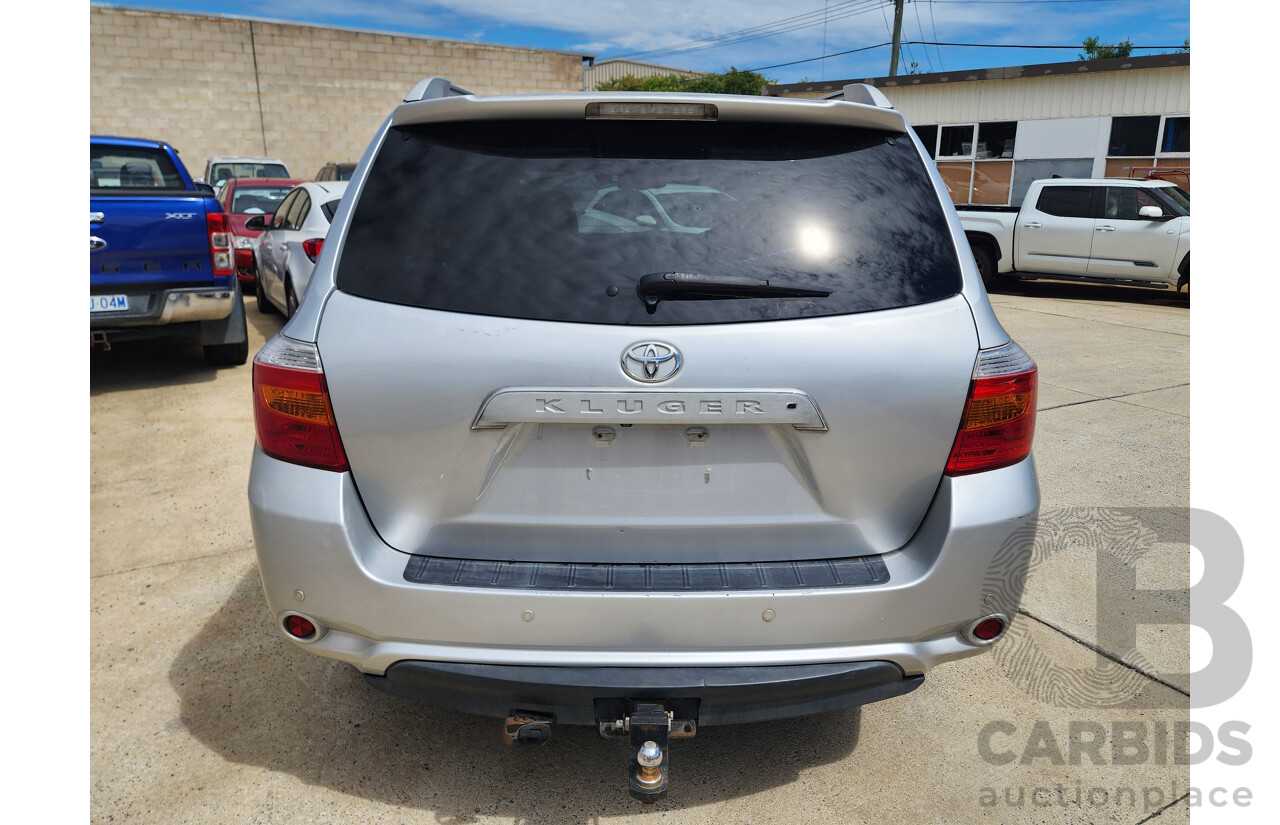 3/2008 Toyota Kluger Grande (4x4) GSU45R 4d Wagon Silver 3.5L
